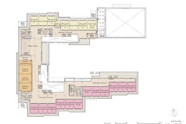 Nozomigaoka Elementary School and Junior High School (© Kengo Kuma & Associates)