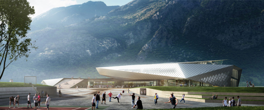 Susa International Station | © Kengo Kuma & Associates
