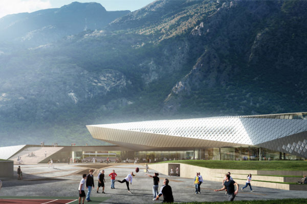 Susa International Station | © Kengo Kuma & Associates