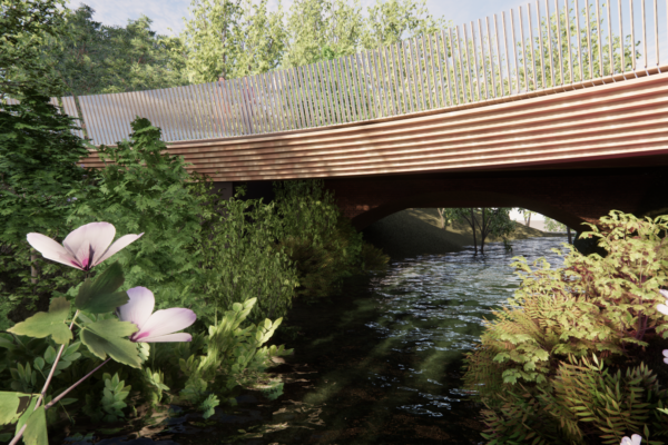 Wooden German Bridge Project (© Kengo Kuma & Associates)